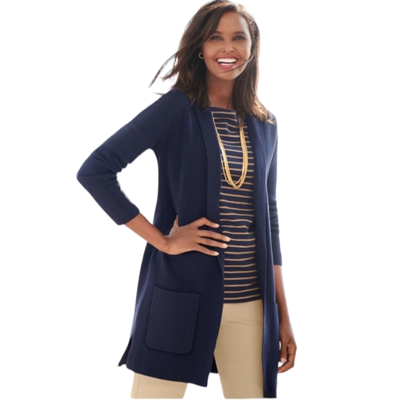 Talbots Jackets & Blazers - Talbots NWT Patch Pocket Sweater Blazer Size Mp